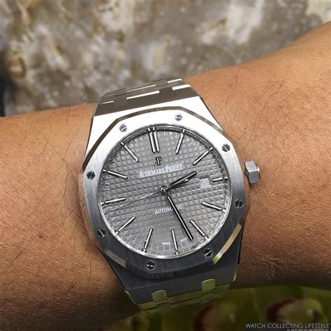 audemars piguet grey dial|Royal Oak .